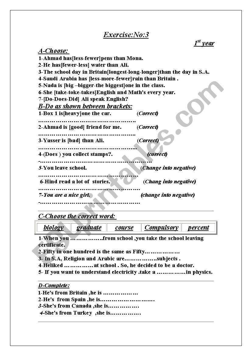 accounts worksheet