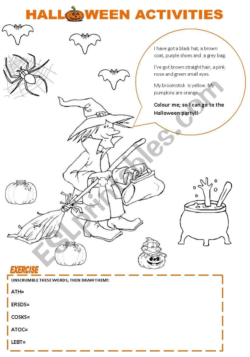 Halloween Activities worksheet