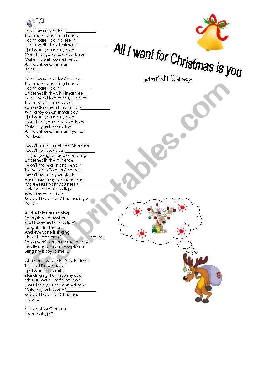 Christmas song and fun activity