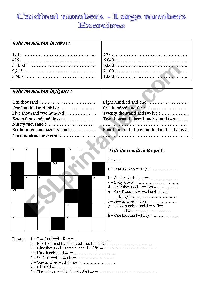 Large cardinal numbers exercises