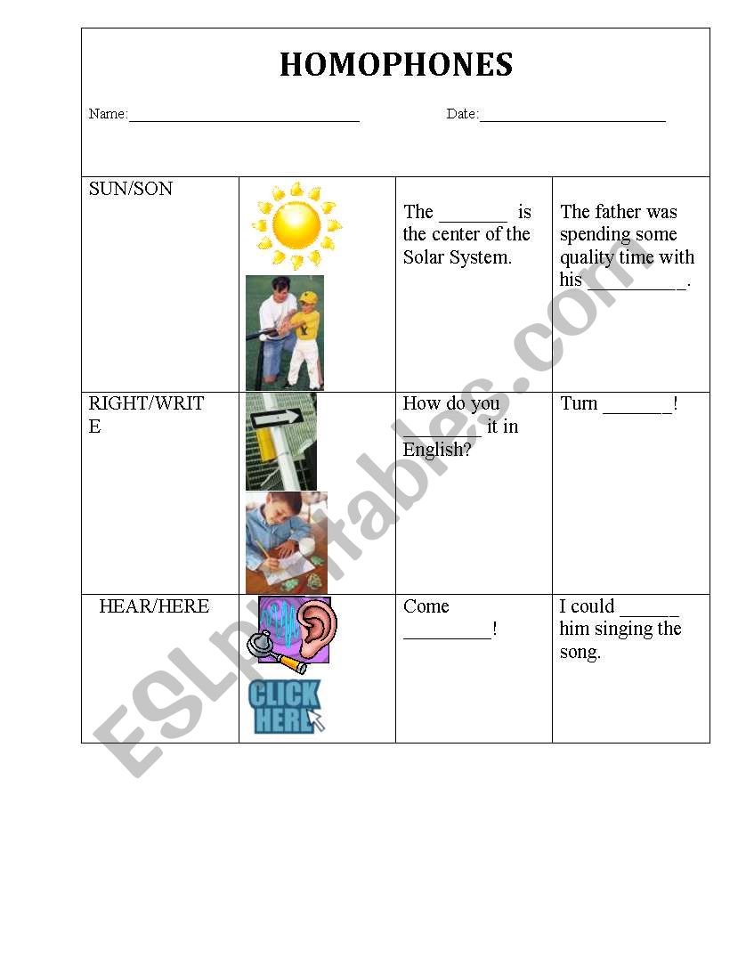Homophones_Choose the right/write word!