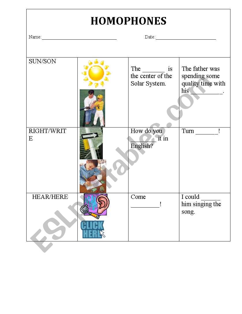 Homophones_Choose the right/write word!