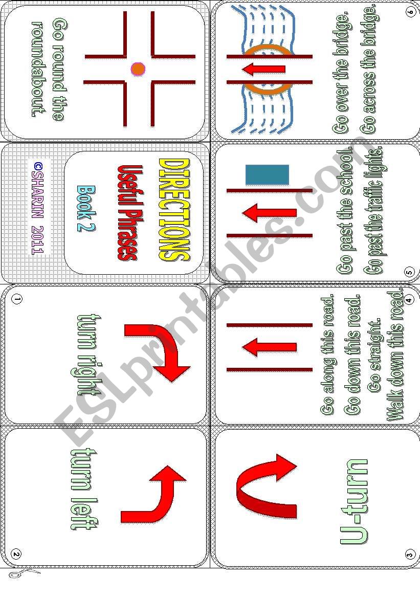 Directions - Useful Phrases with Greyscale Book 2/6** fully editable