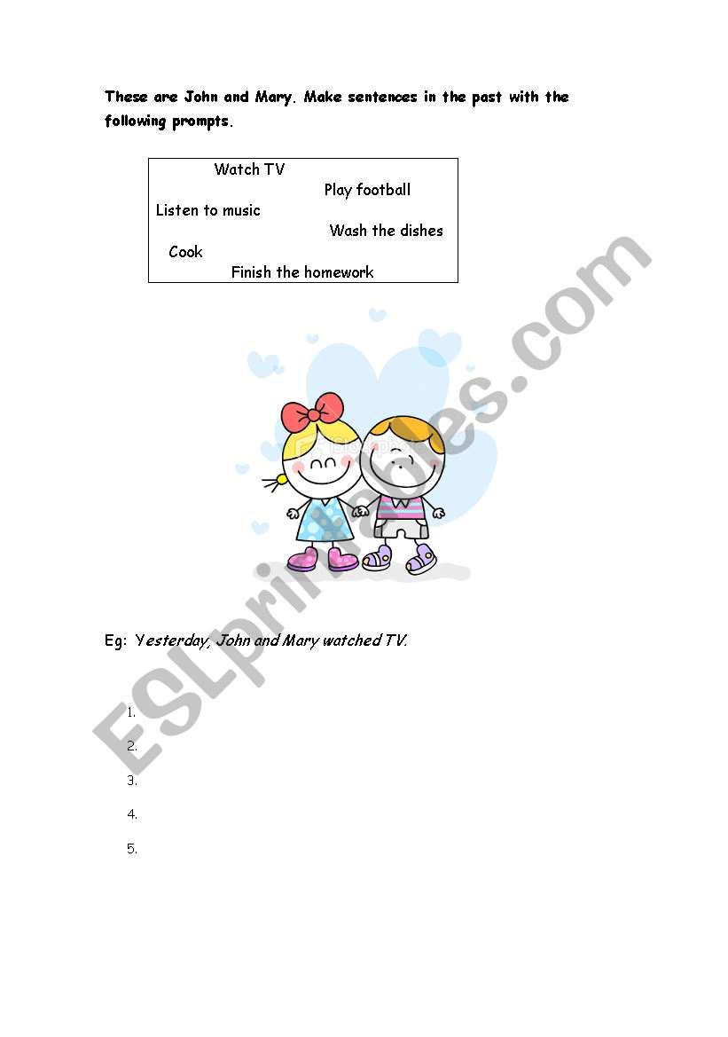 Simple Past worksheet