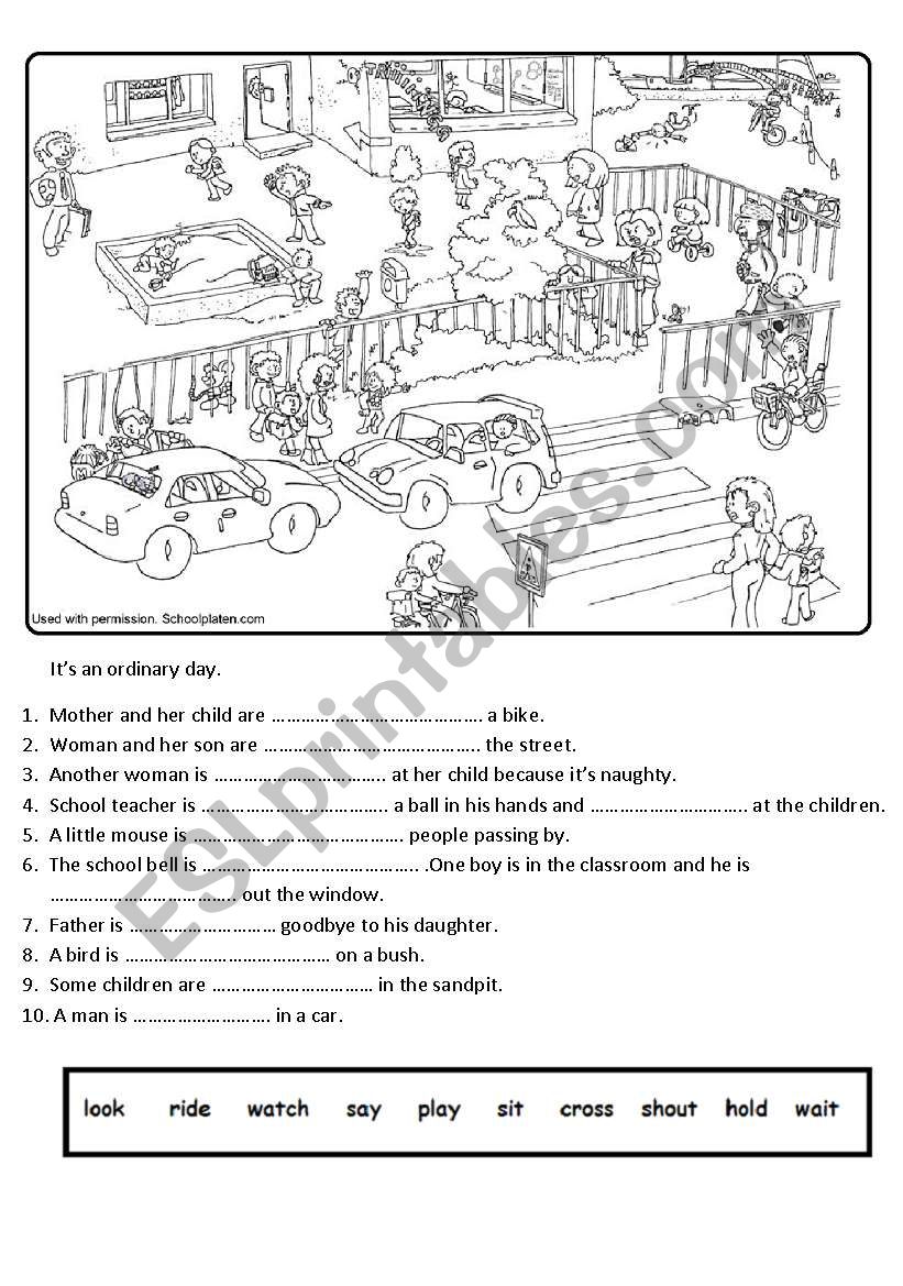 Present Continuous worksheet