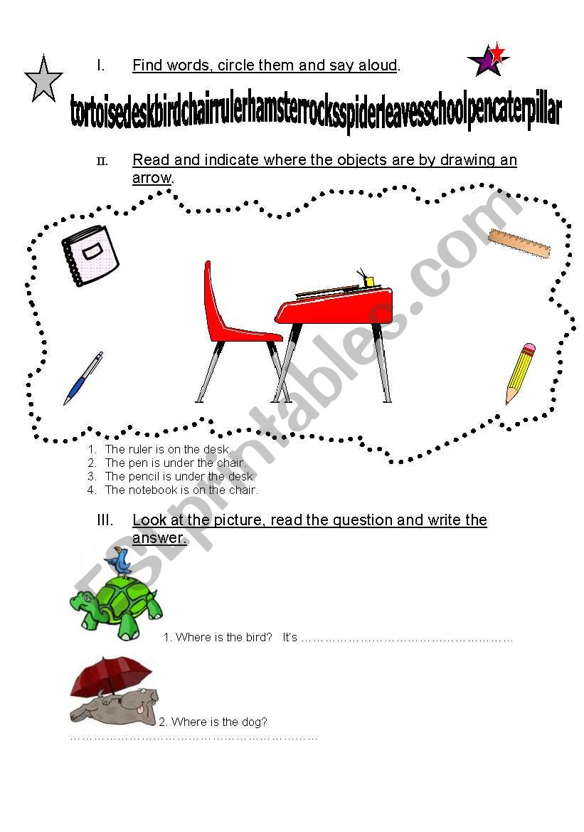 Prepositions Of Place (IN, ON, UNDER)