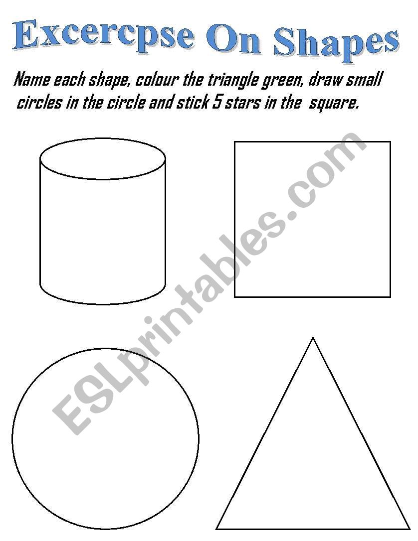 Shapes worksheet worksheet