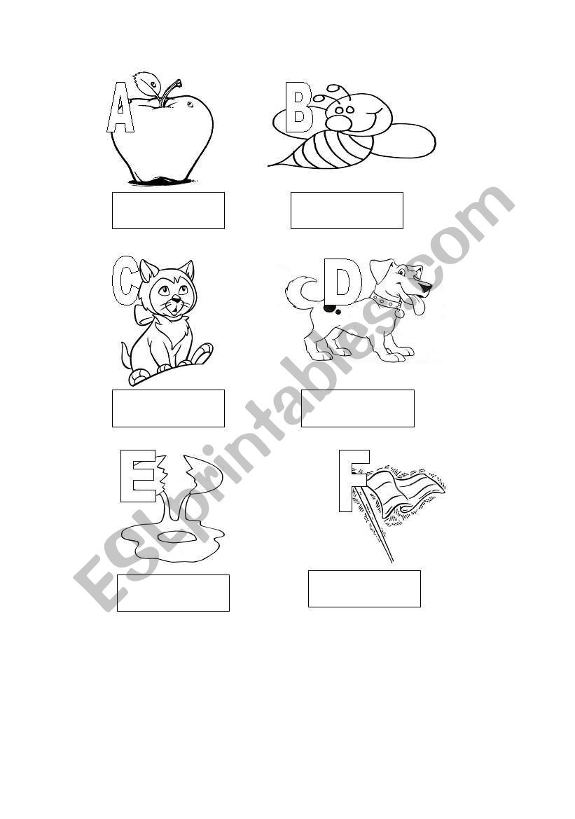 a,b, c... worksheet