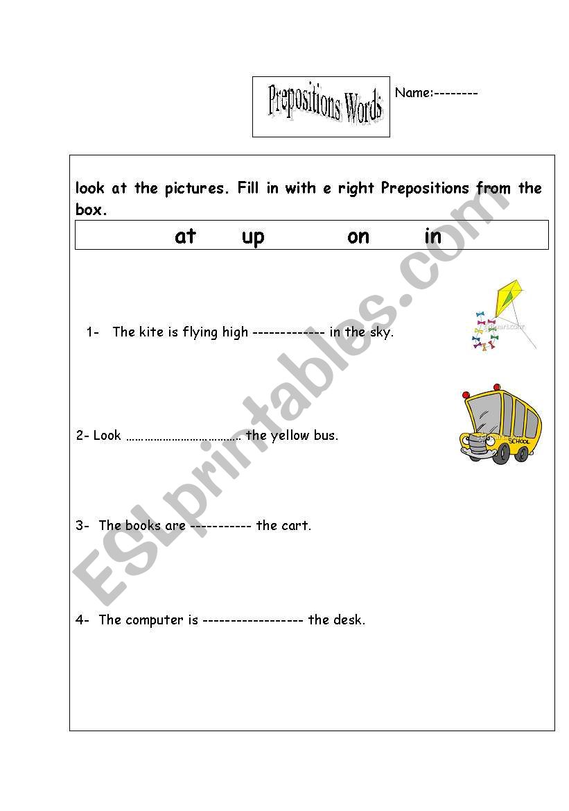  choose the right prepositions