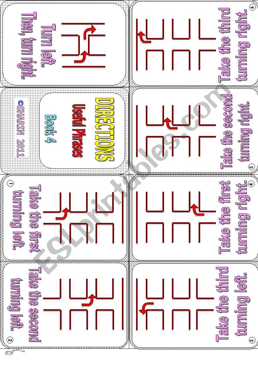 Directions - Useful Phrases with Greyscale Book 4/6** fully editable