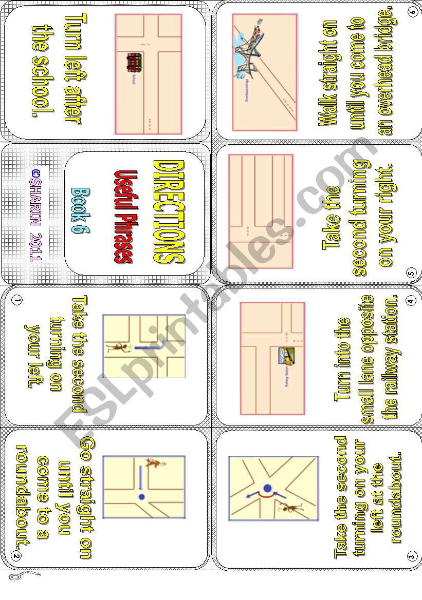 Directions - Useful Phrases with Greyscale Book 6/6** fully editable