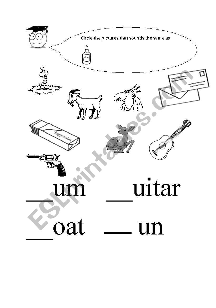 g phonics worksheet