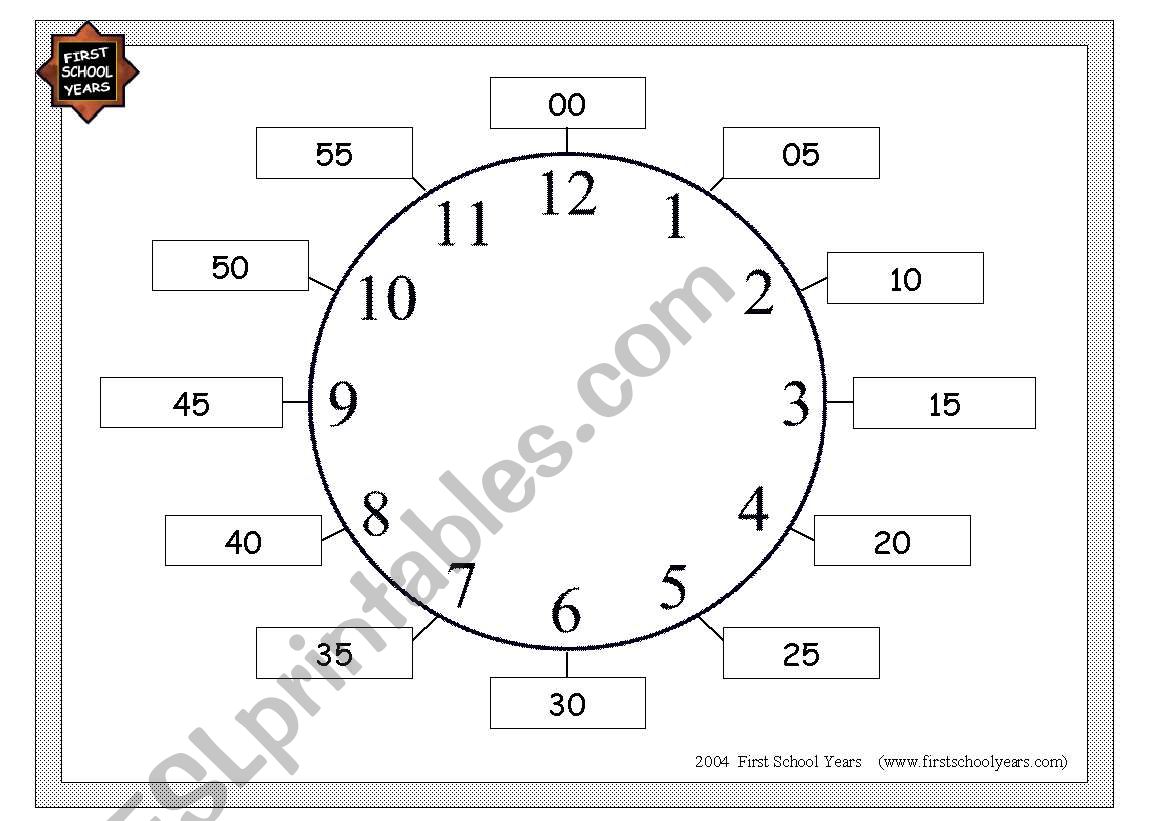 clock worksheet