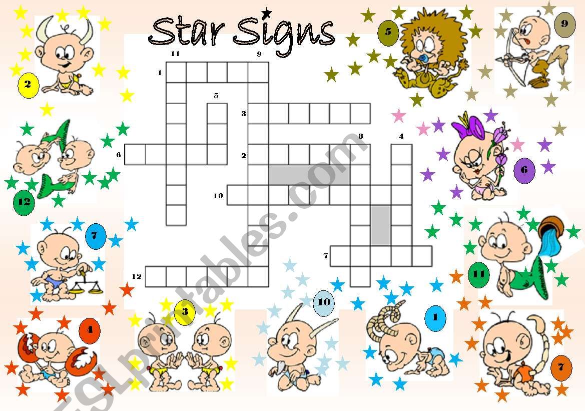 Star Signs worksheet