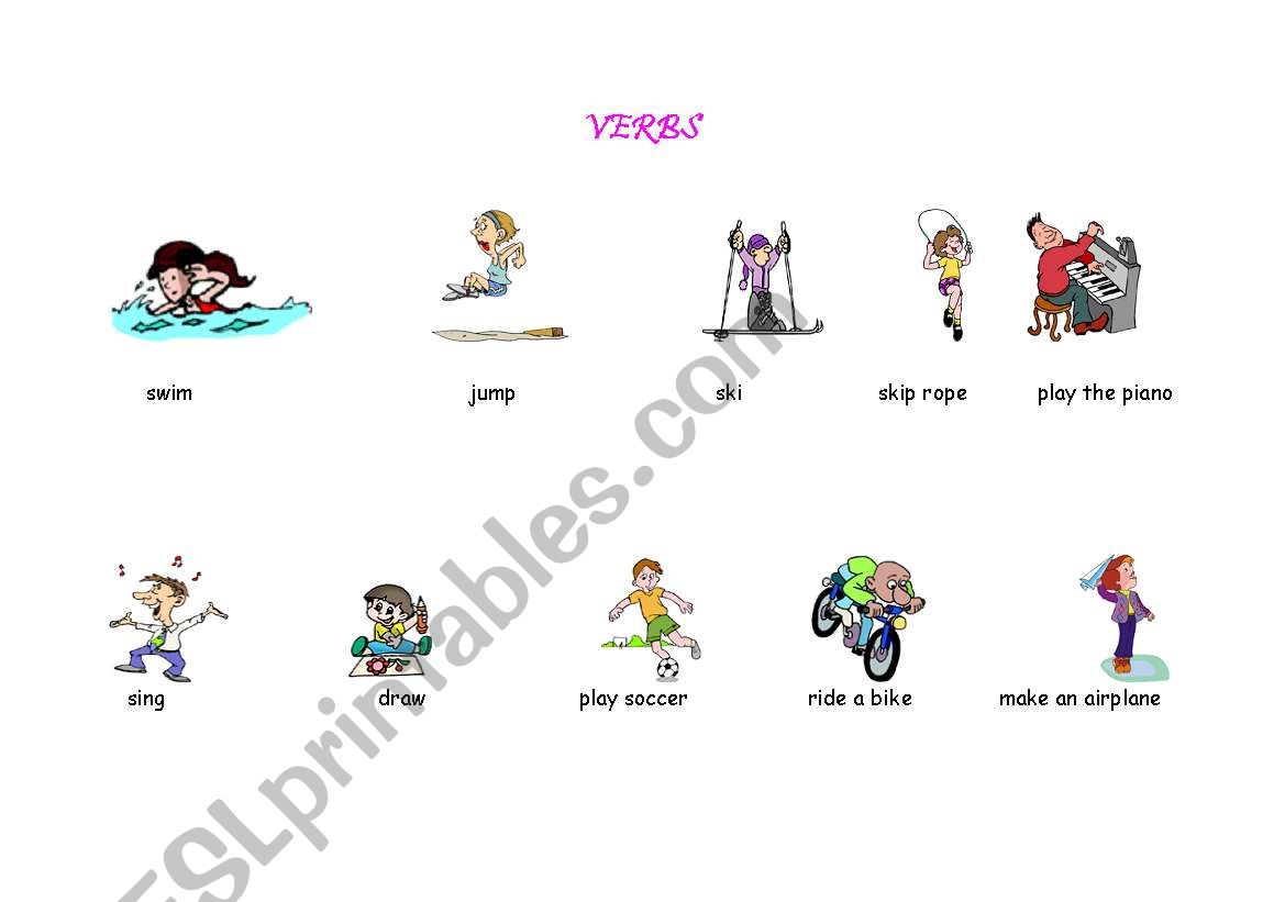 verbs worksheet