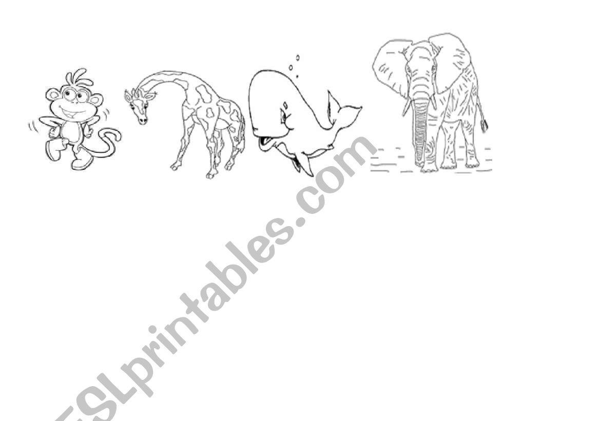 Wild Animals worksheet