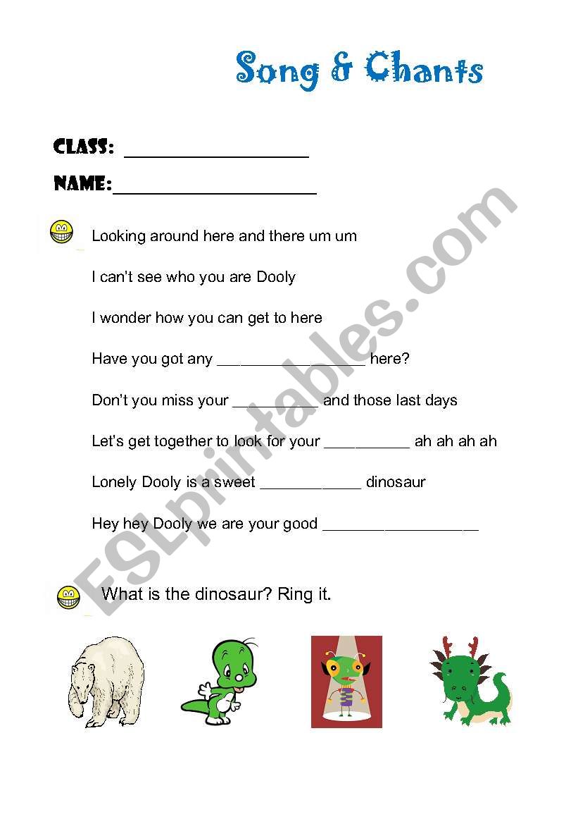 Song_Dooly worksheet