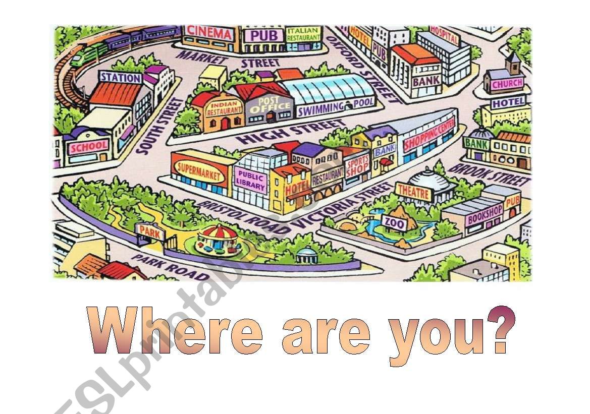 Where are you? worksheet