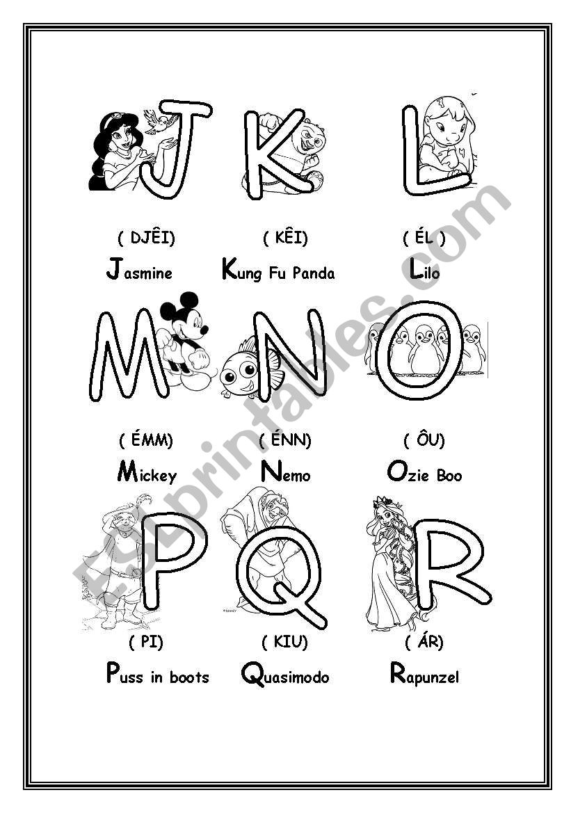 Alphabet worksheet