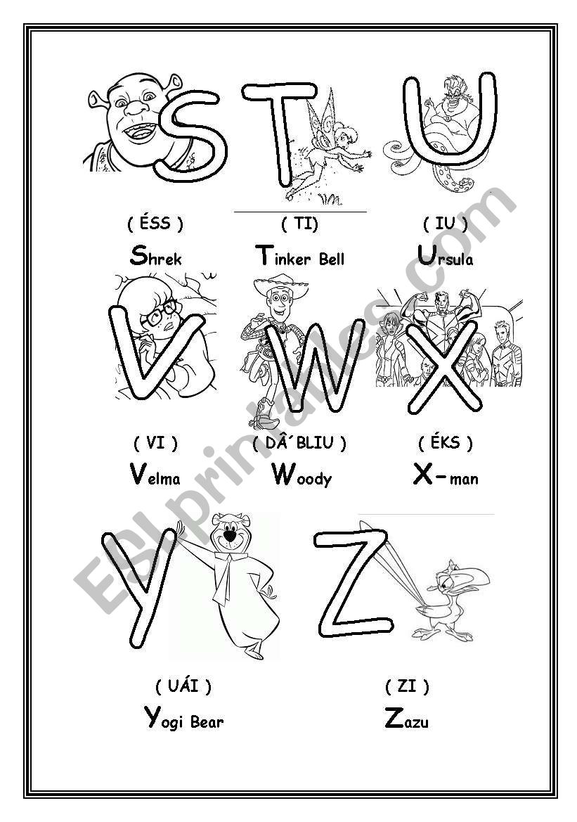 Alphabet worksheet