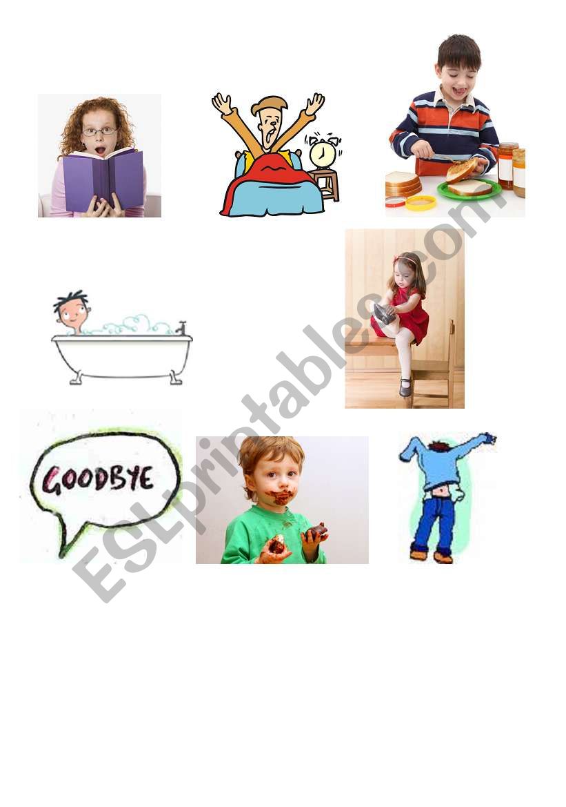 DAILY ACTIVITY CARDS 2 worksheet