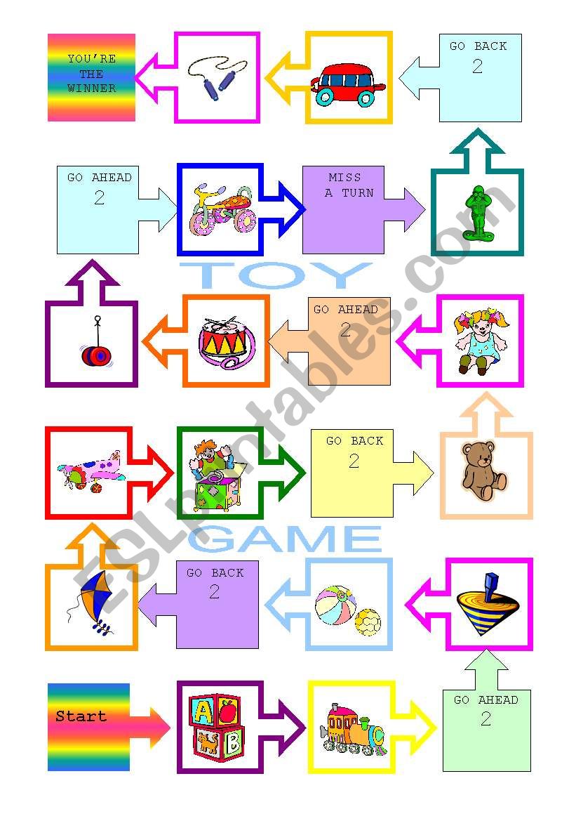 Toy games worksheet