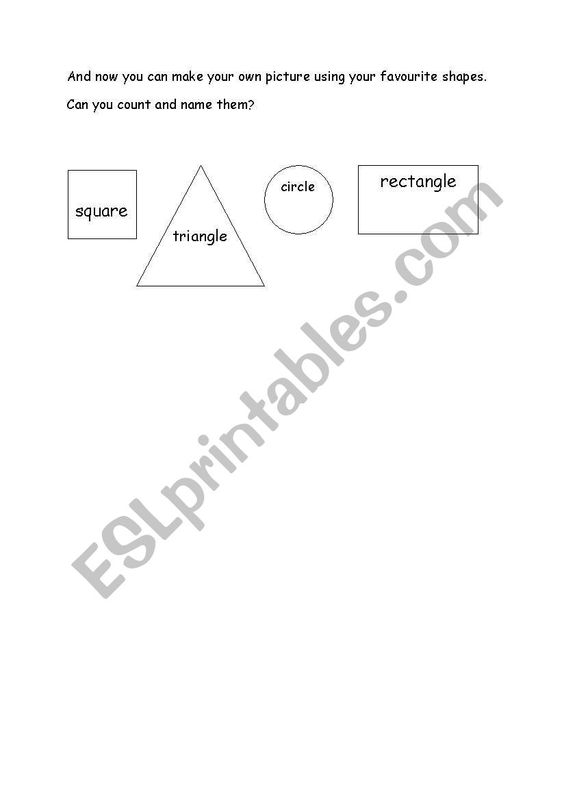 Shapes worksheet