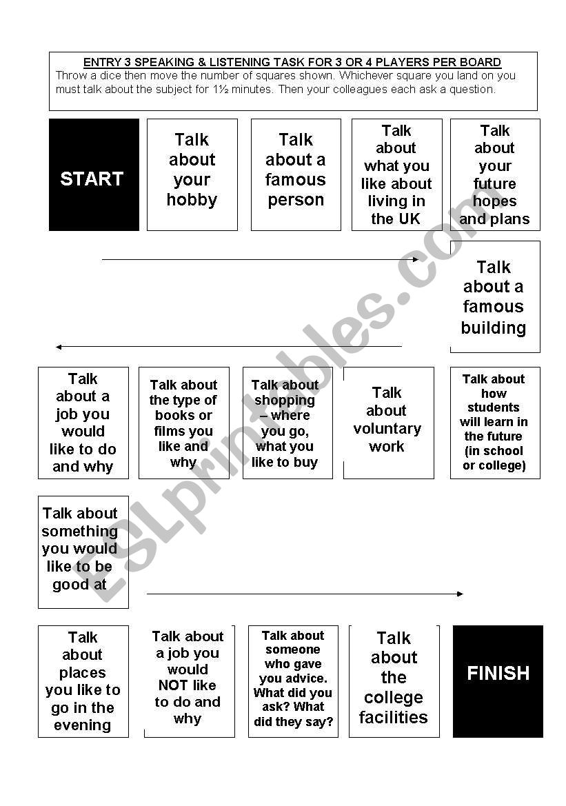 esol-entry-3-speaking-lsitening-practice-boardgame-esl-worksheet-by-sue-dorman