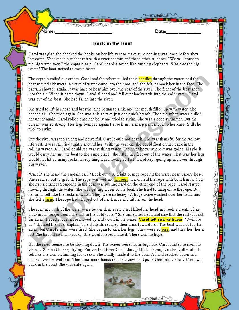 BloomÂ´s taxonomy and elements of the plot