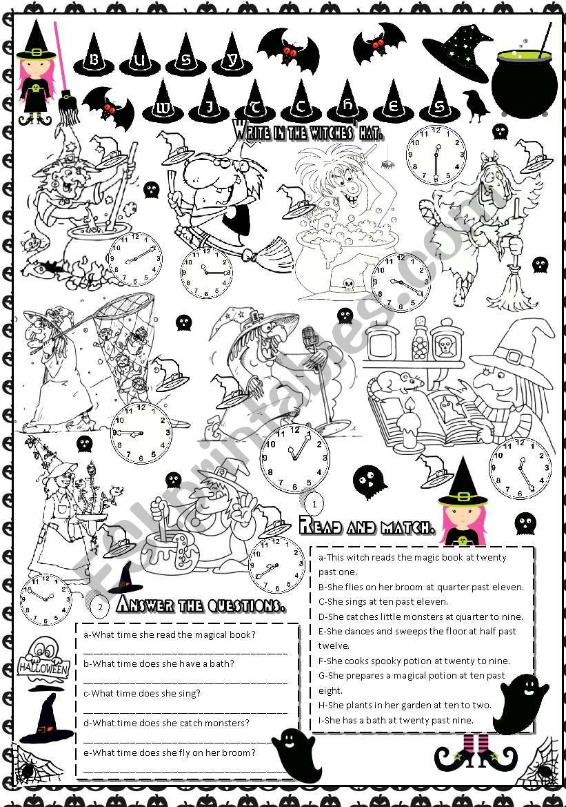 halloween worksheet