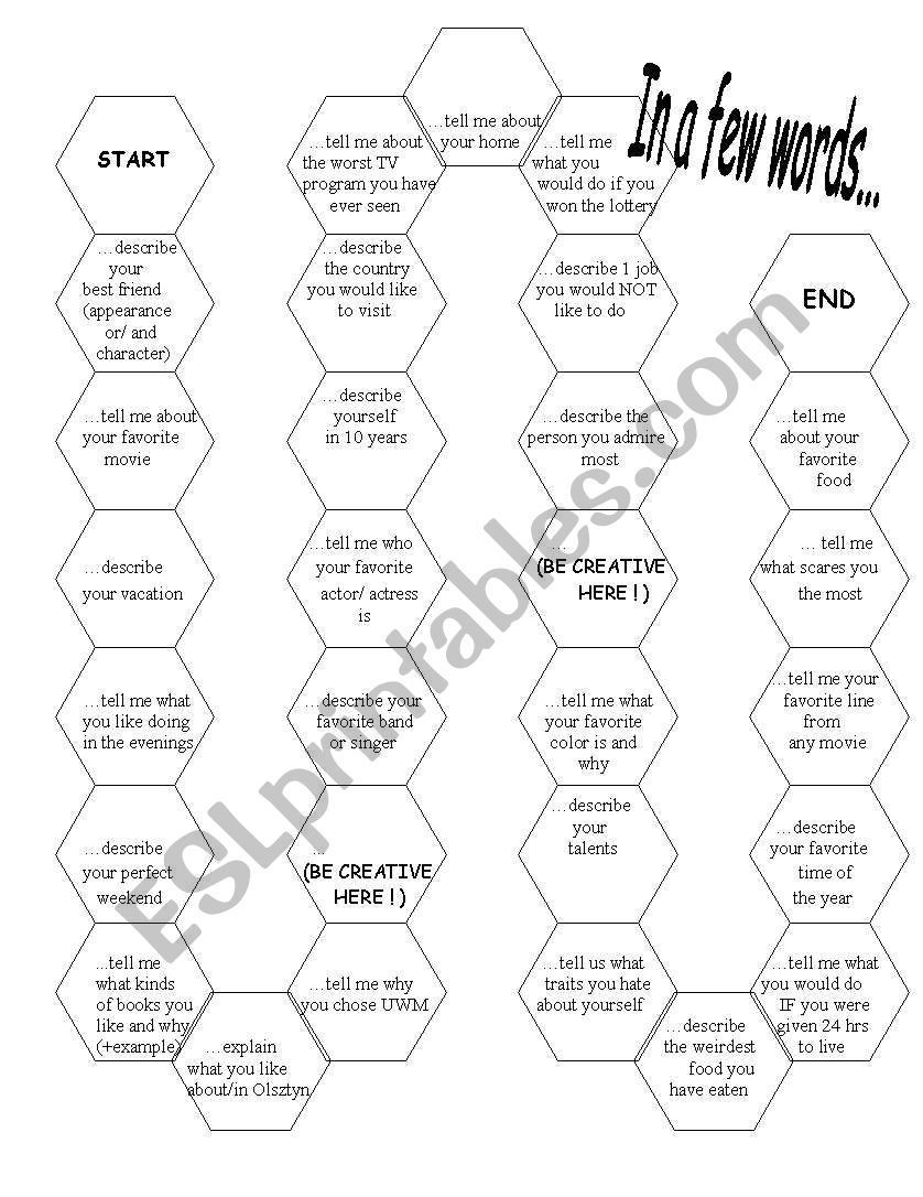 ice breaker worksheet