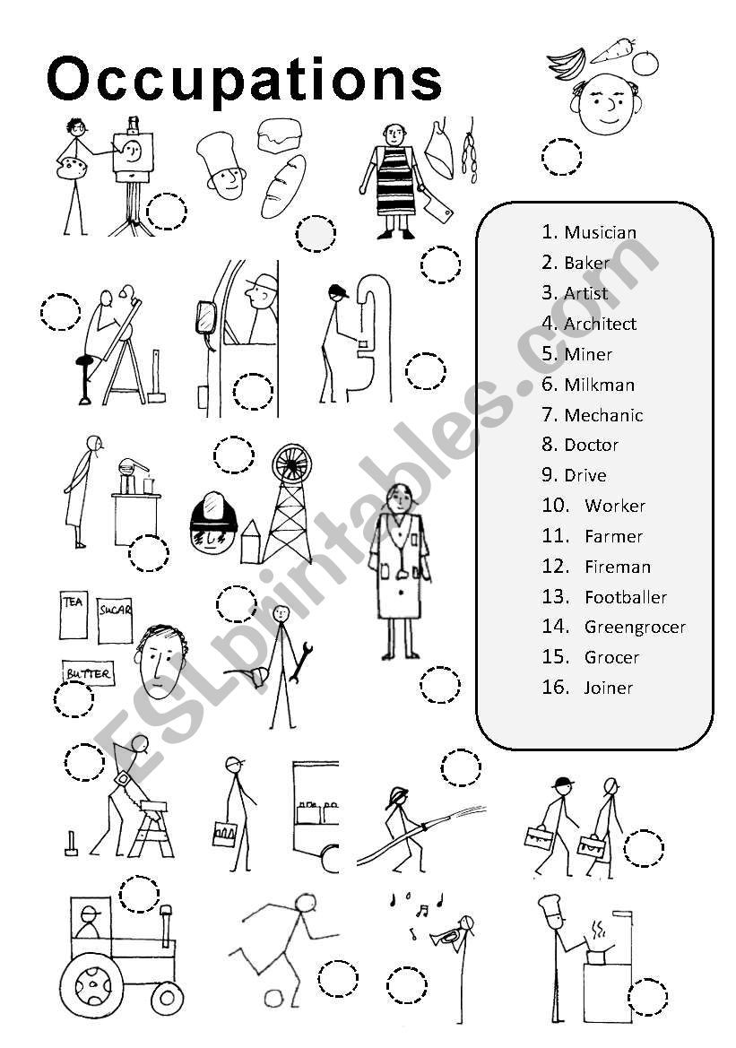 jobs worksheet