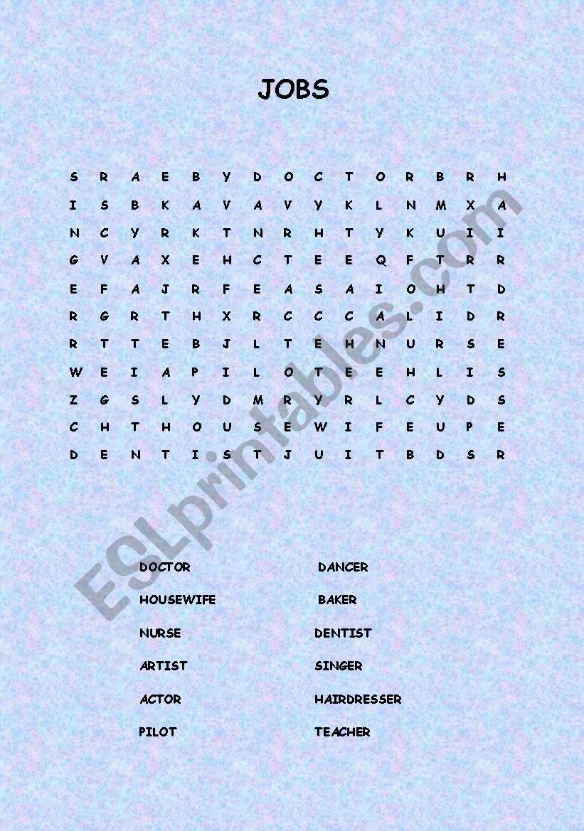 JOBS worksheet