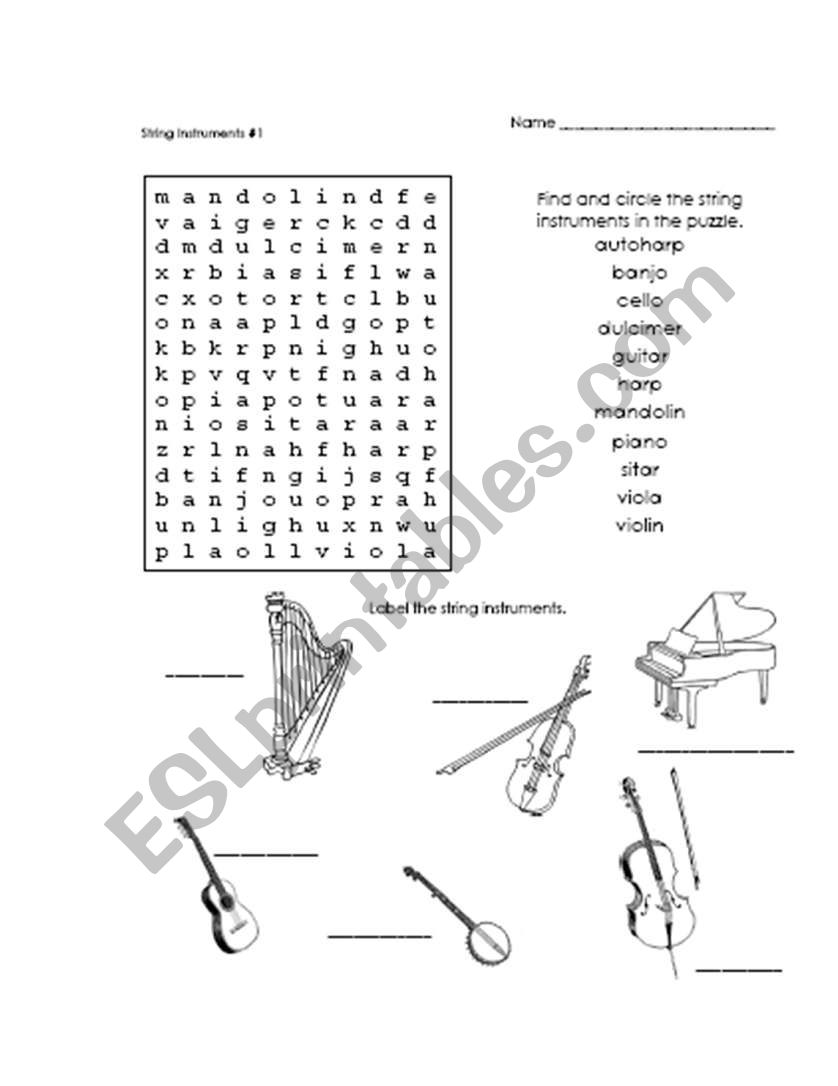 Letter Soup  worksheet