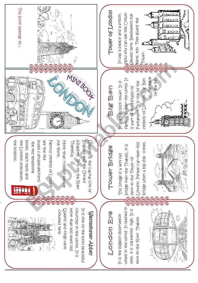 London Mini Book1 worksheet