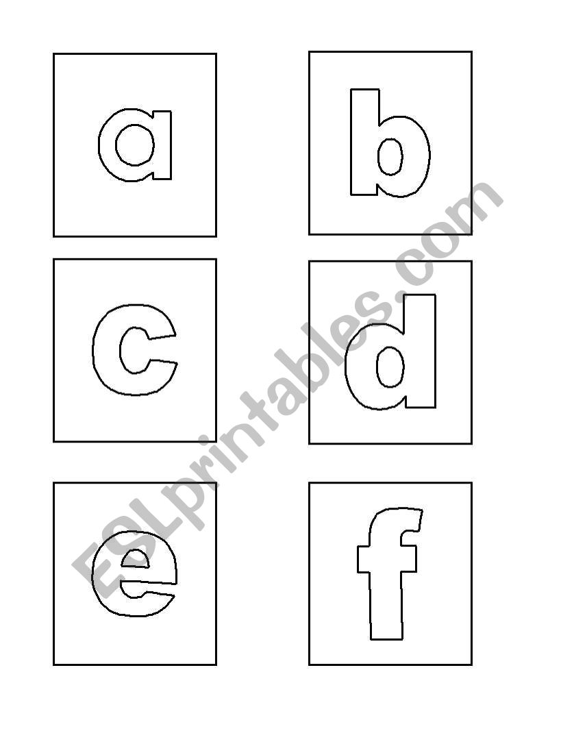 Alphabet Flashcard worksheet