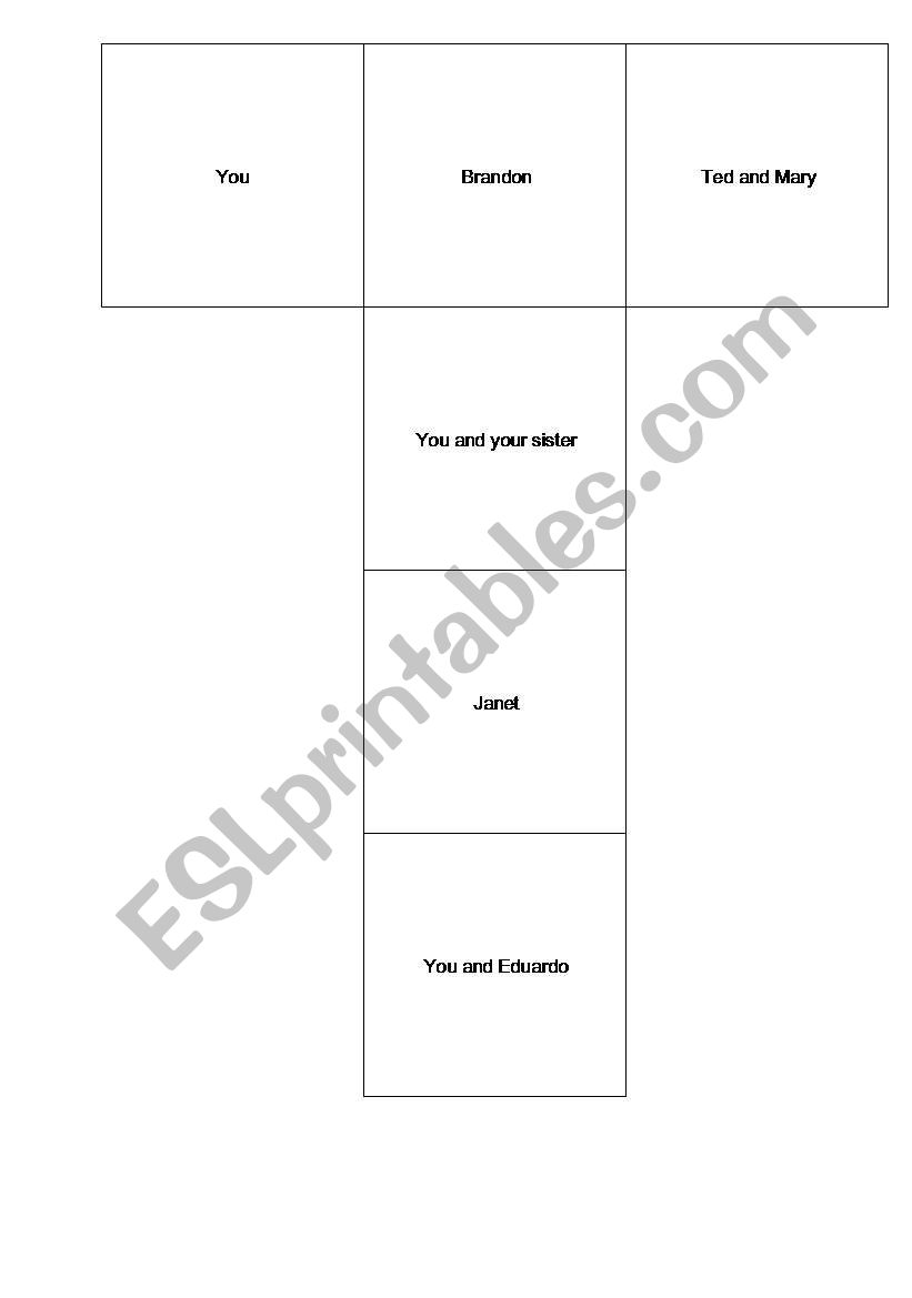 dice for present continuous worksheet