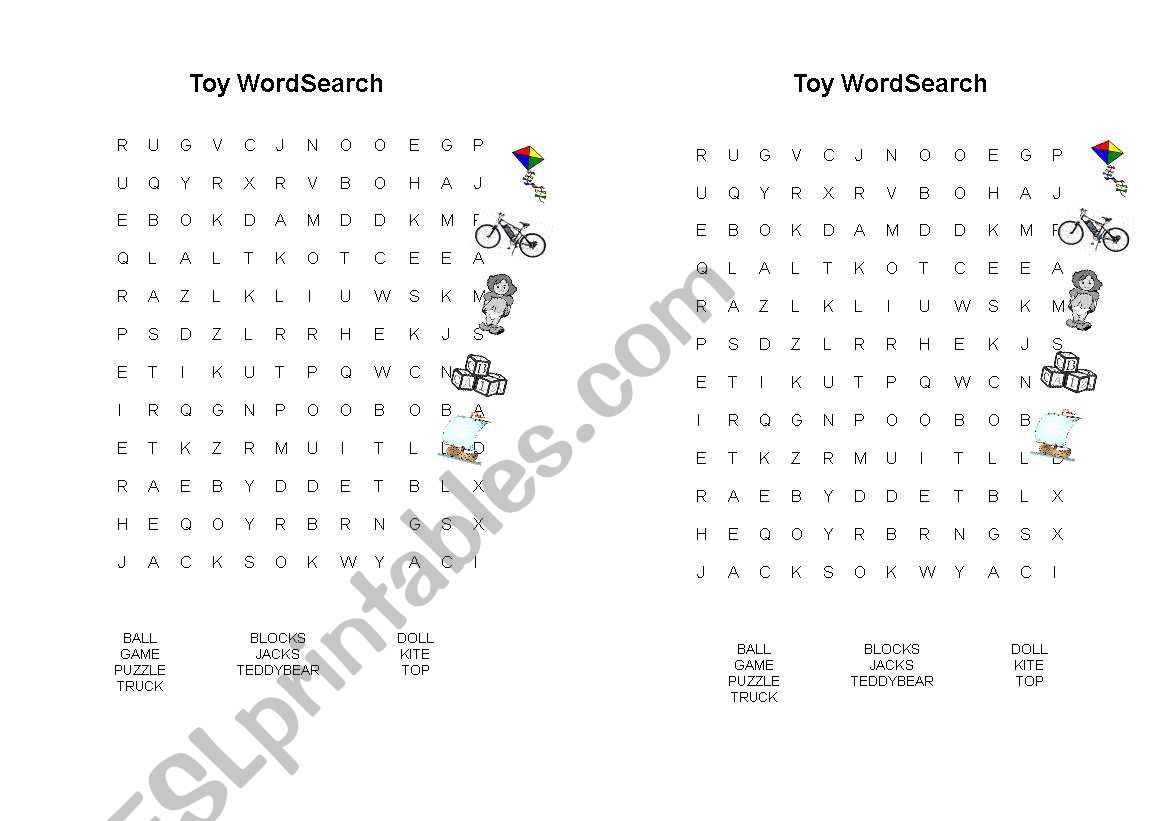 toy worsearch worksheet