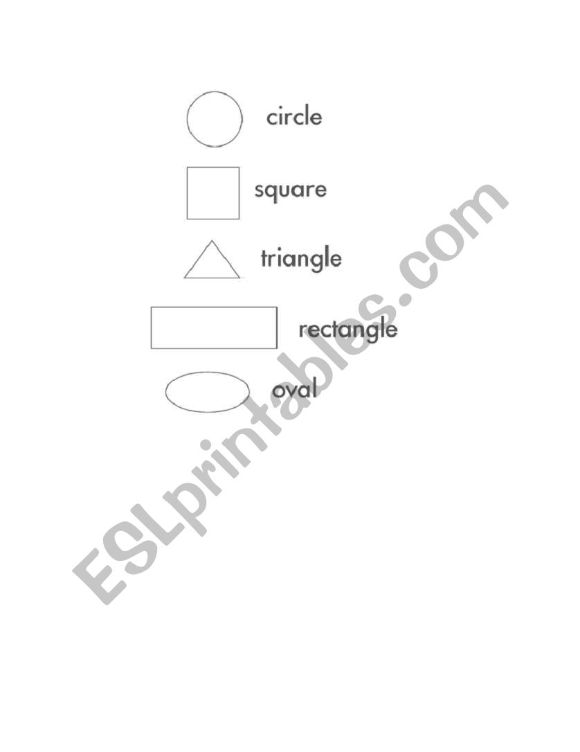 Basic Shapes for Kids worksheet