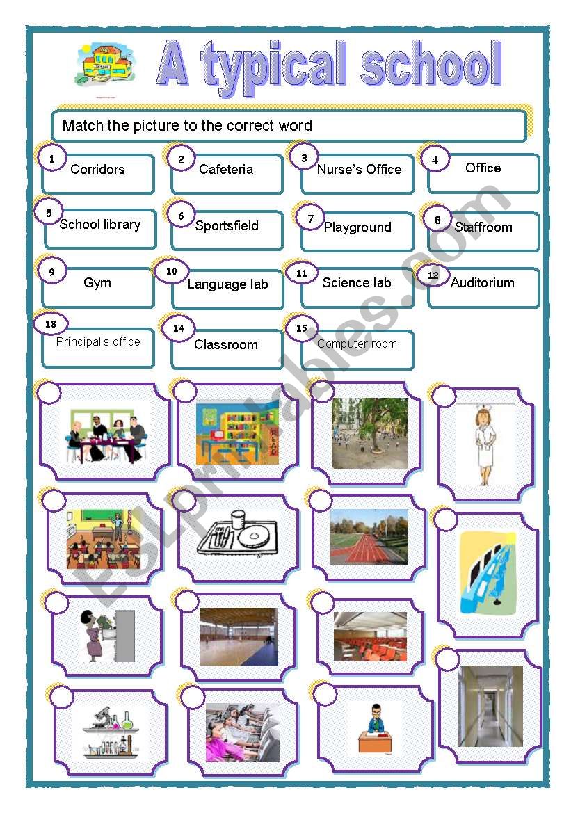 School places worksheet