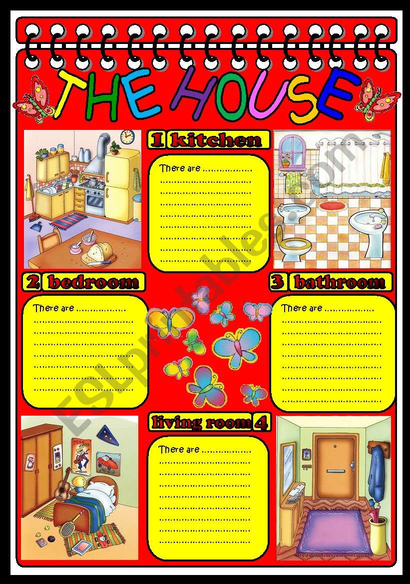 THE HOUSE worksheet