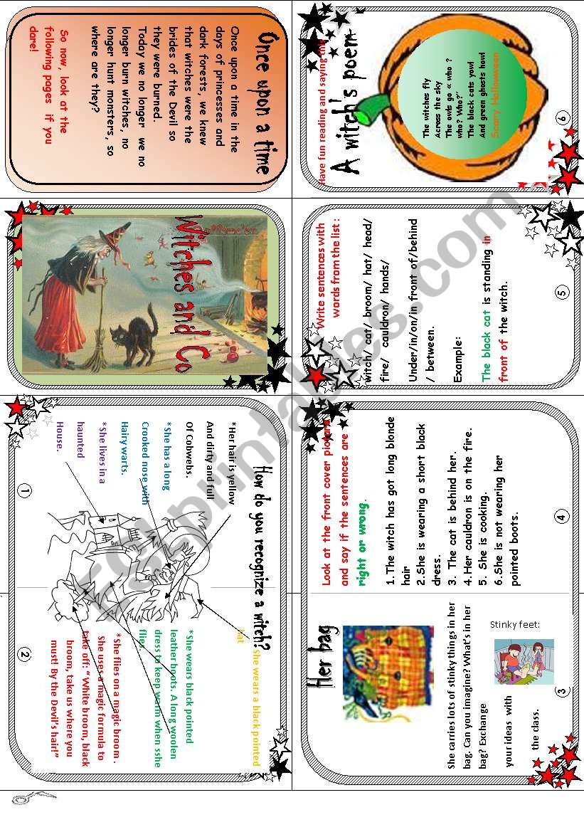 How do you recognize a witch? ( reading comp.+ reading and speaking activities)