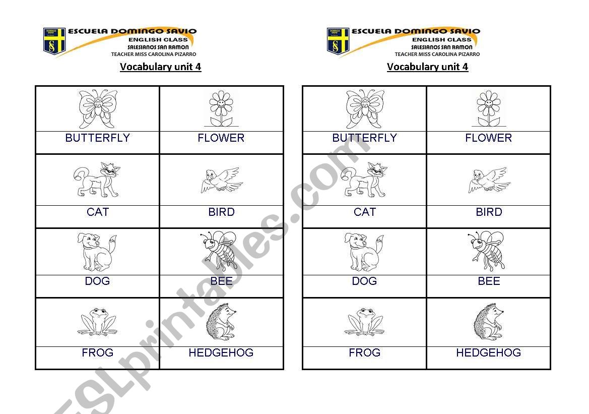 PETS worksheet