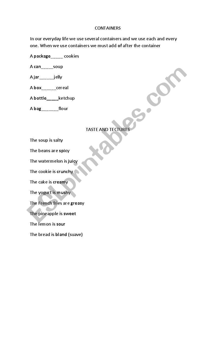 ott worksheet