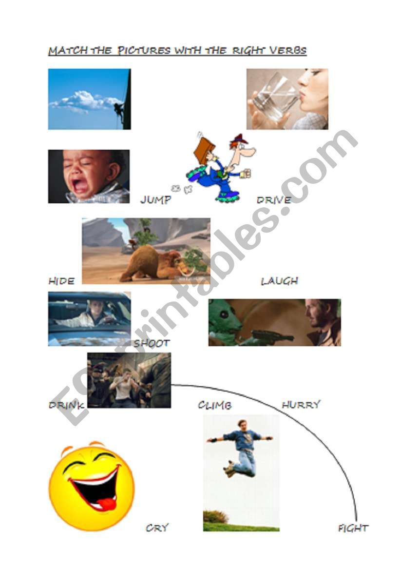 Verbs of Action worksheet