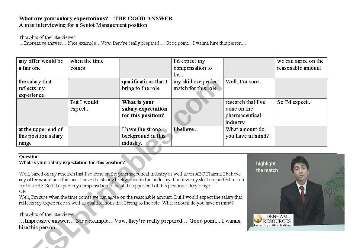 Job Interview Tips: What are your salary expectations? - BINGO