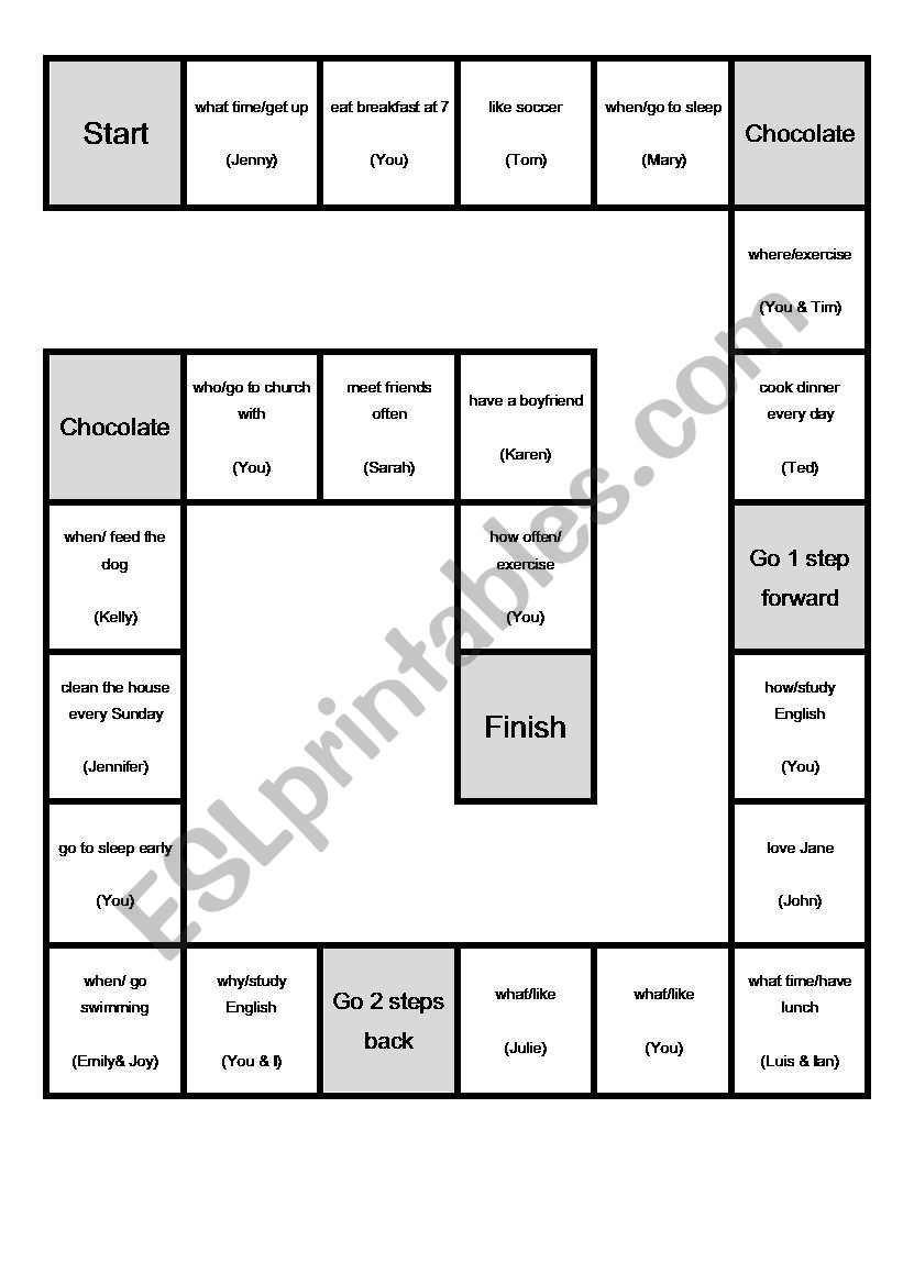 present simple questions worksheet