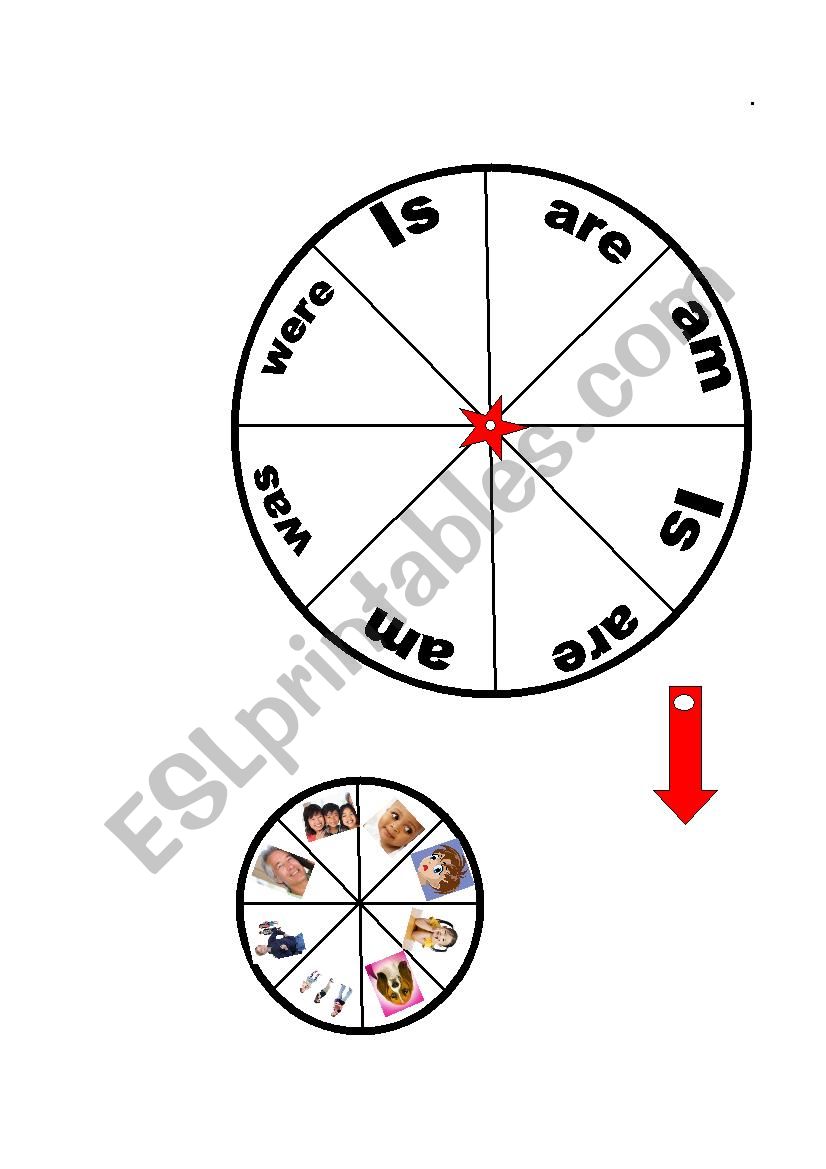 SPINNER  TO BUILD SENTENCES IN PRESENT CONTINUOS TENSE 