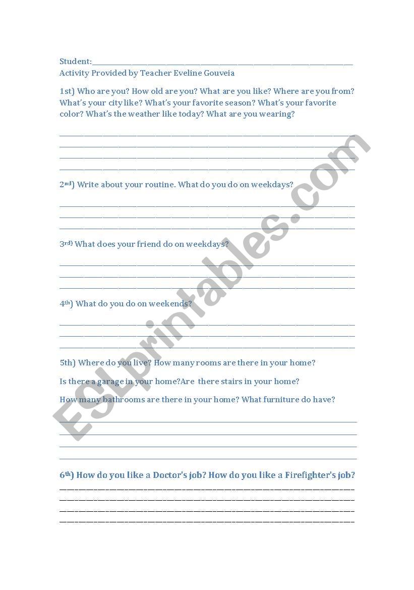 Composition worksheet