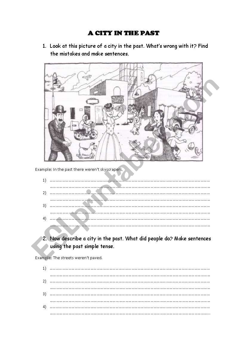 PAST SIMPLE (TO BE) worksheet
